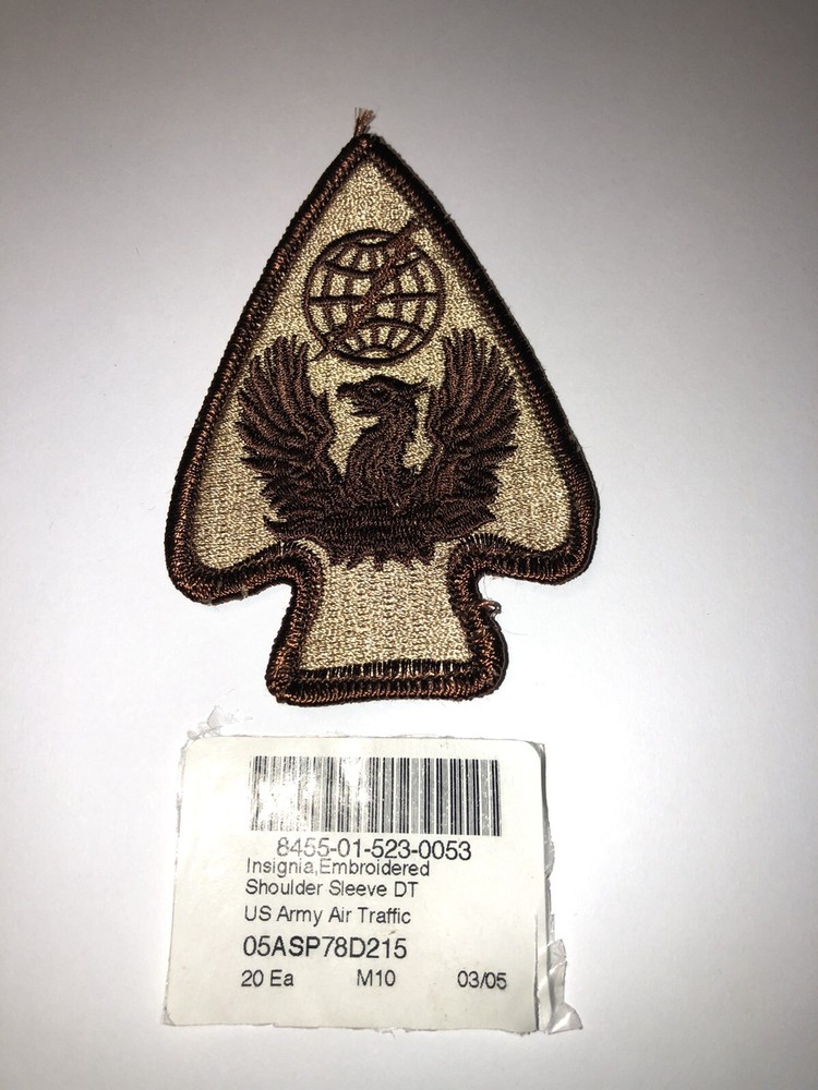 Air Traffic Services Command Desert Tan U.S. Army Shoulder Patch Insignia