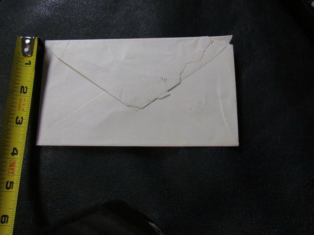 Julio Moreno Autographed Envelope JSA Auction Certified