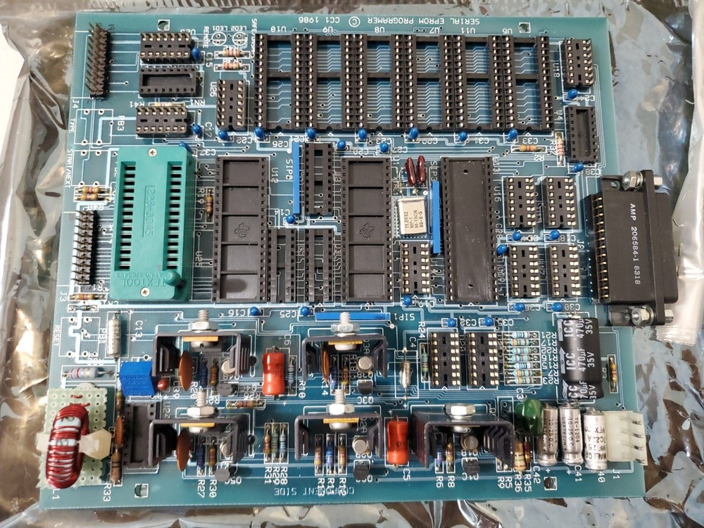 Vintage Circuit Cellar Serial EPROM Programmer 1986 Board Kit - UNTESTED AS IS