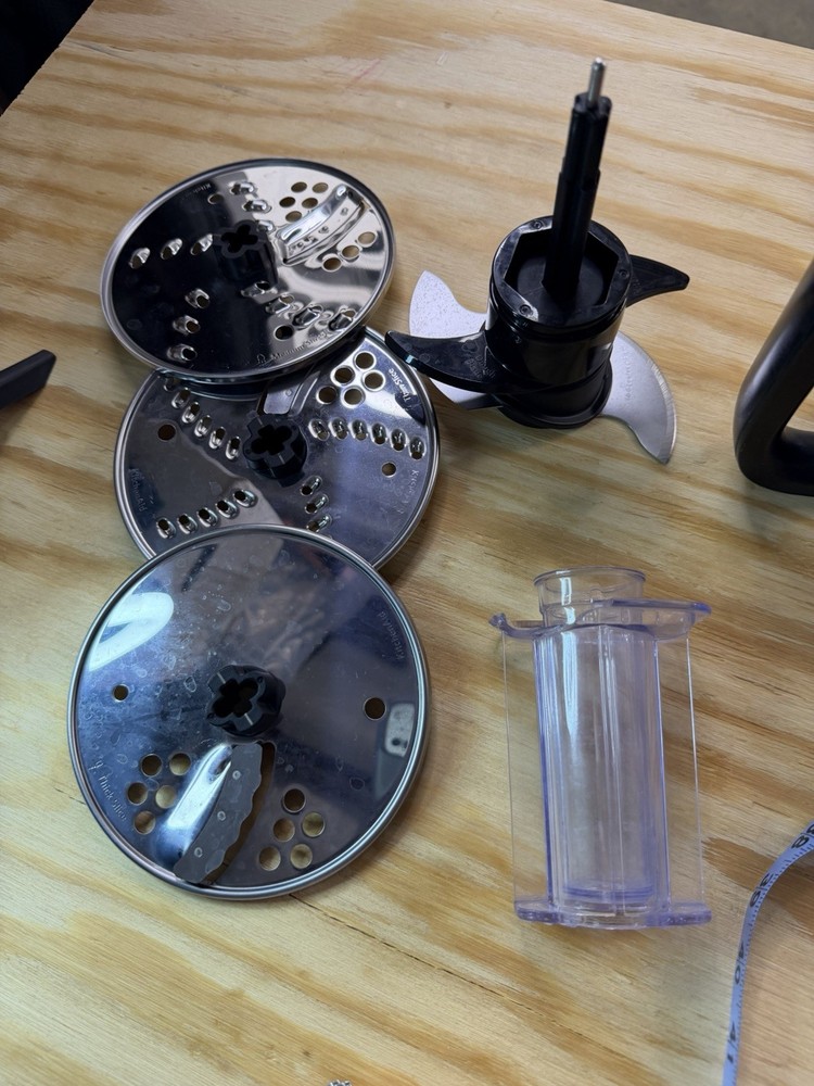 KitchenAid KSM1FPA Food Processor Attachment Complete w Blades Disk