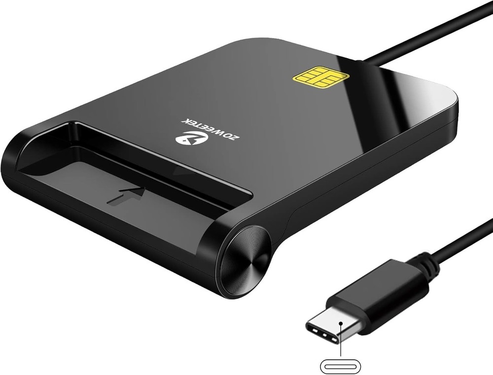 CAC Reader USB C, CAC Card Reader Military, DOD Military USB Common Access CAC,