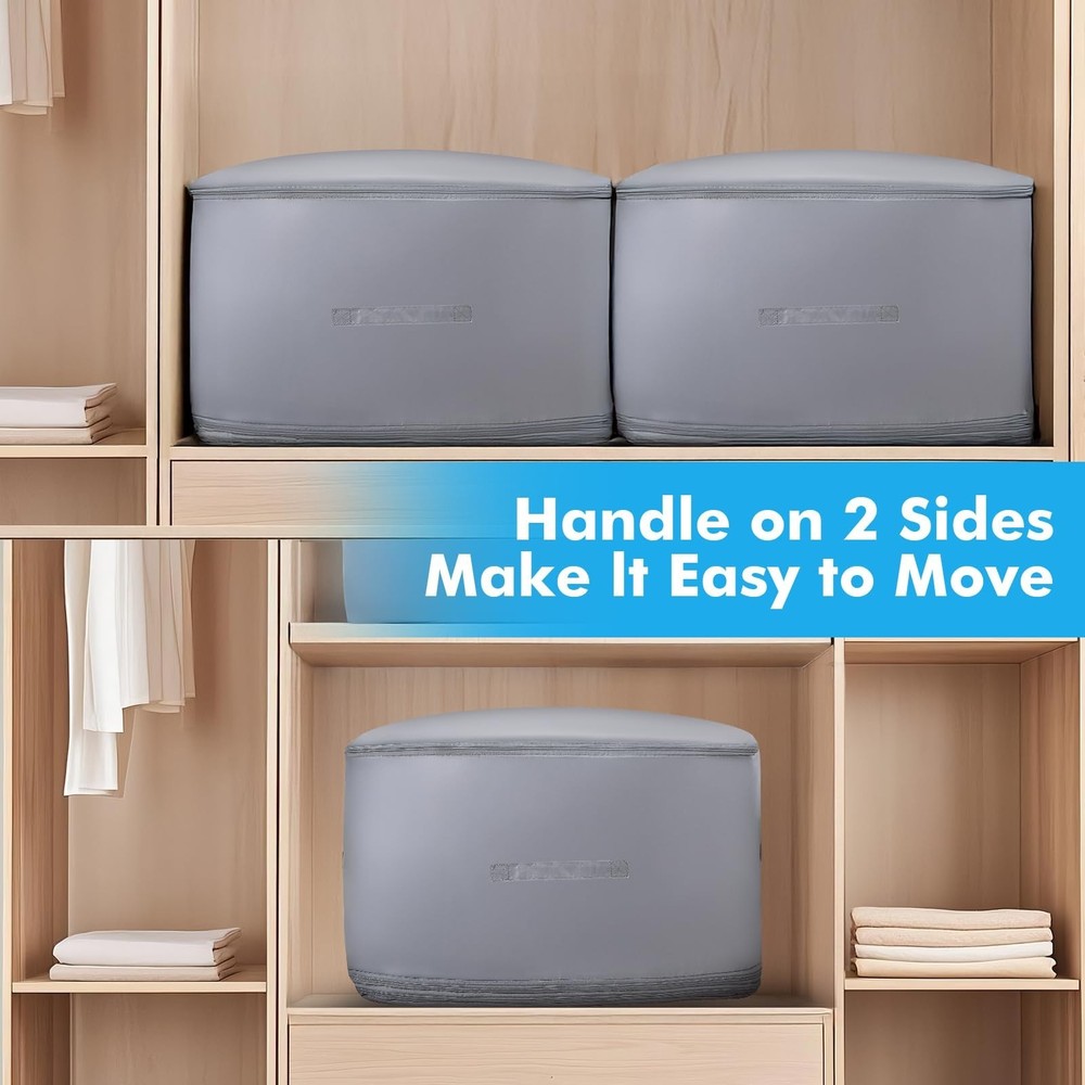 Comforter Storage Bag-Ultra Space Saving Large Self Compression Organizer for...