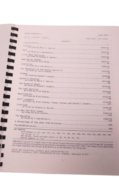 Star Trek Orion Archives 2 Script