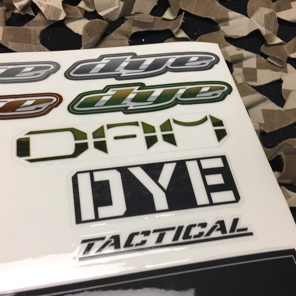 NEW Dye Paintball 2014 Tactical Sticker Sheet