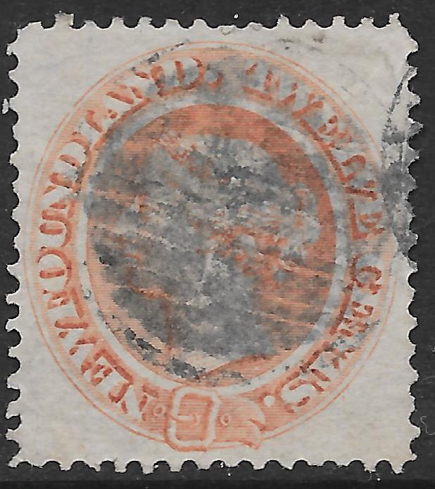 Newfoundland stamps 1865 SG 28  CANC  VF