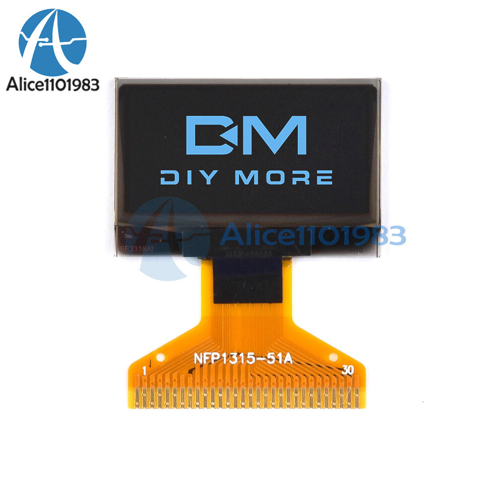 0.96 inch OLED LCD Screen 128x64 SSD1306 Chip Support SPI/IIC interface 30PIN