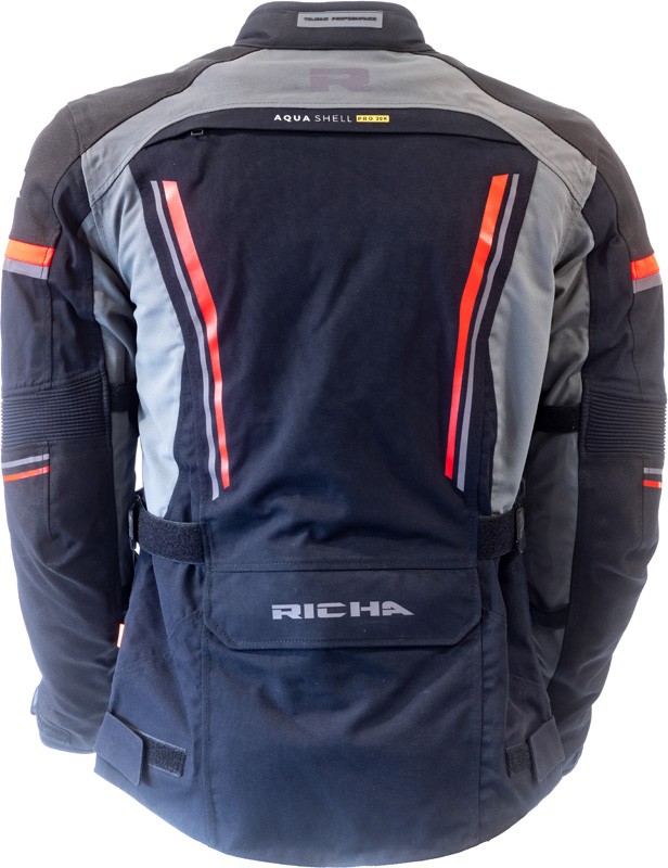 Richa Infinity Prime Laminated Textile Jacket - Black/Grey/Red