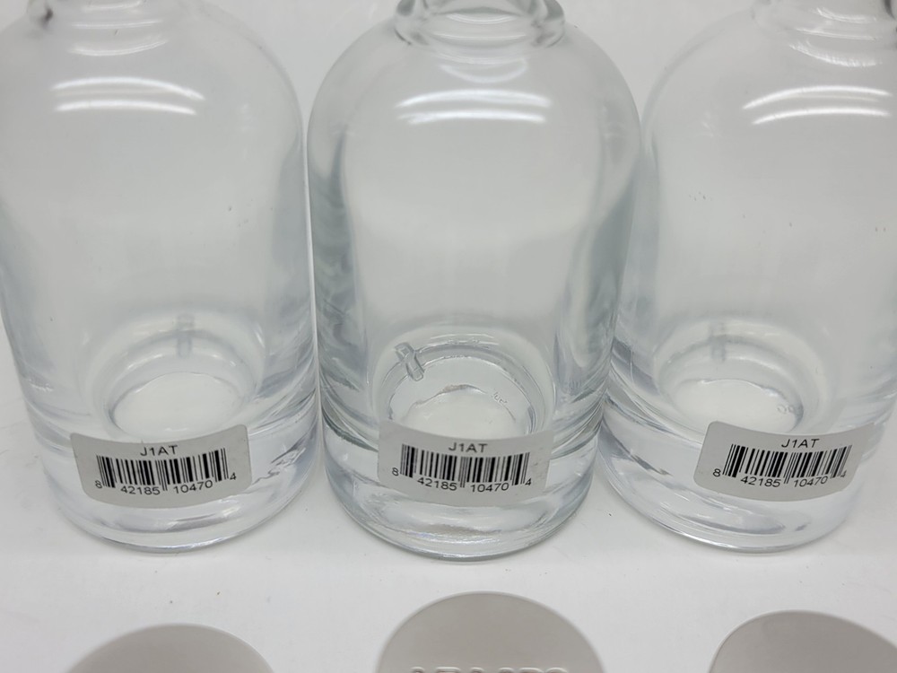 3 Pack Empty Cologne Perfume 1.7oz / 50mL Glass Bottle Atomizer Spray "Le Labo"