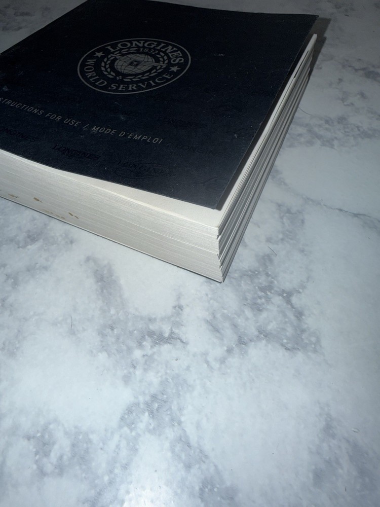 Genuine Current Longines Instruction Manual Booklet All Models All Languages