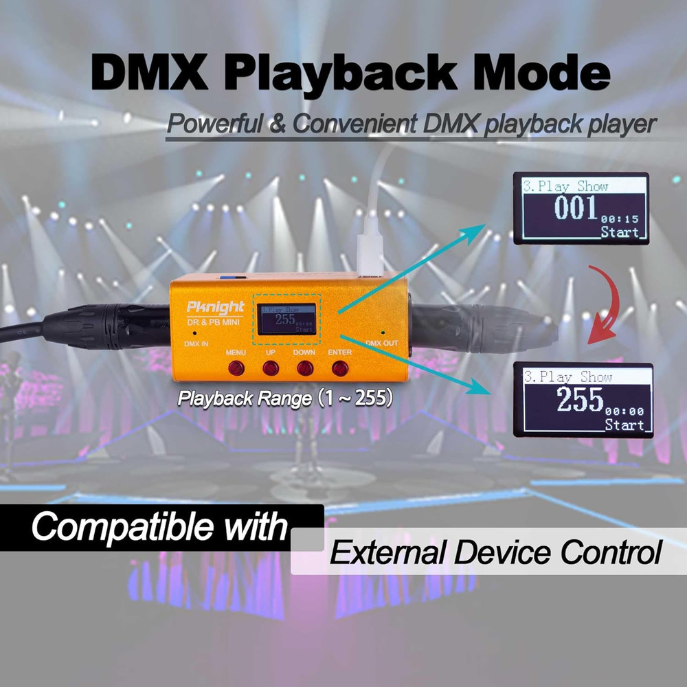 DMX Recorder and Playback Controller 1 Universe Lighting