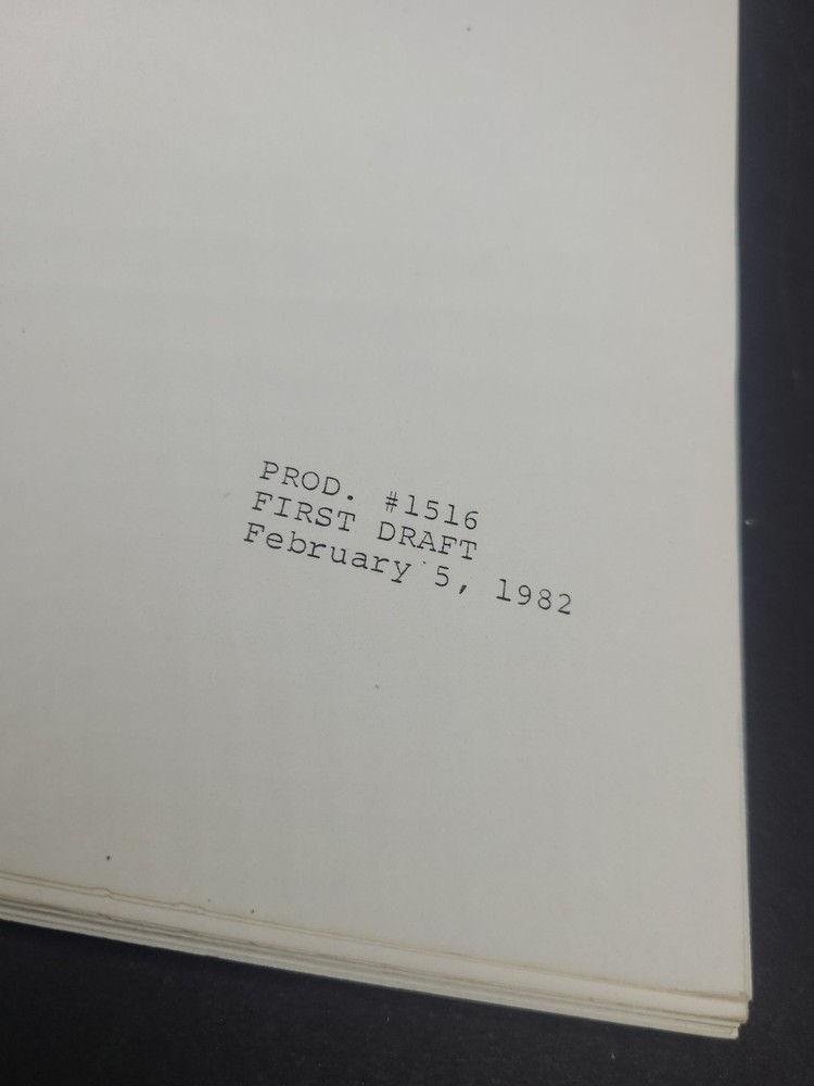 Lou Grant 1982 TV ORIGINAL Script "Law" - First Draft - Feb 5, 1982