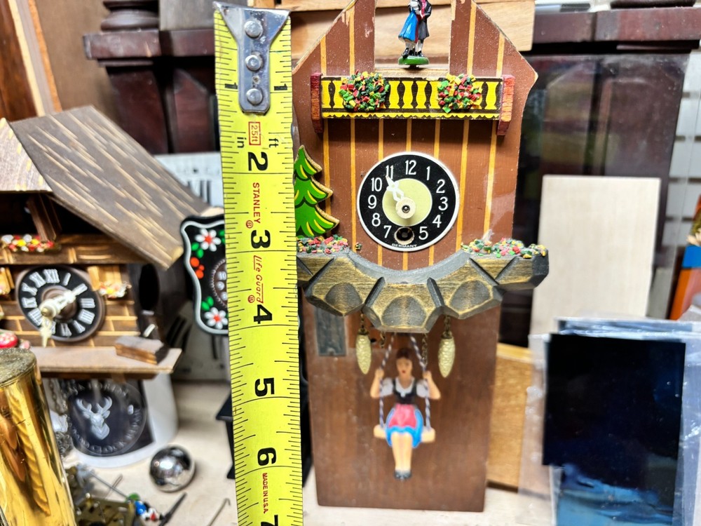 Tiny Novelty Germany This is a Bouncing Doll Single Dancer Couple Music Box READ