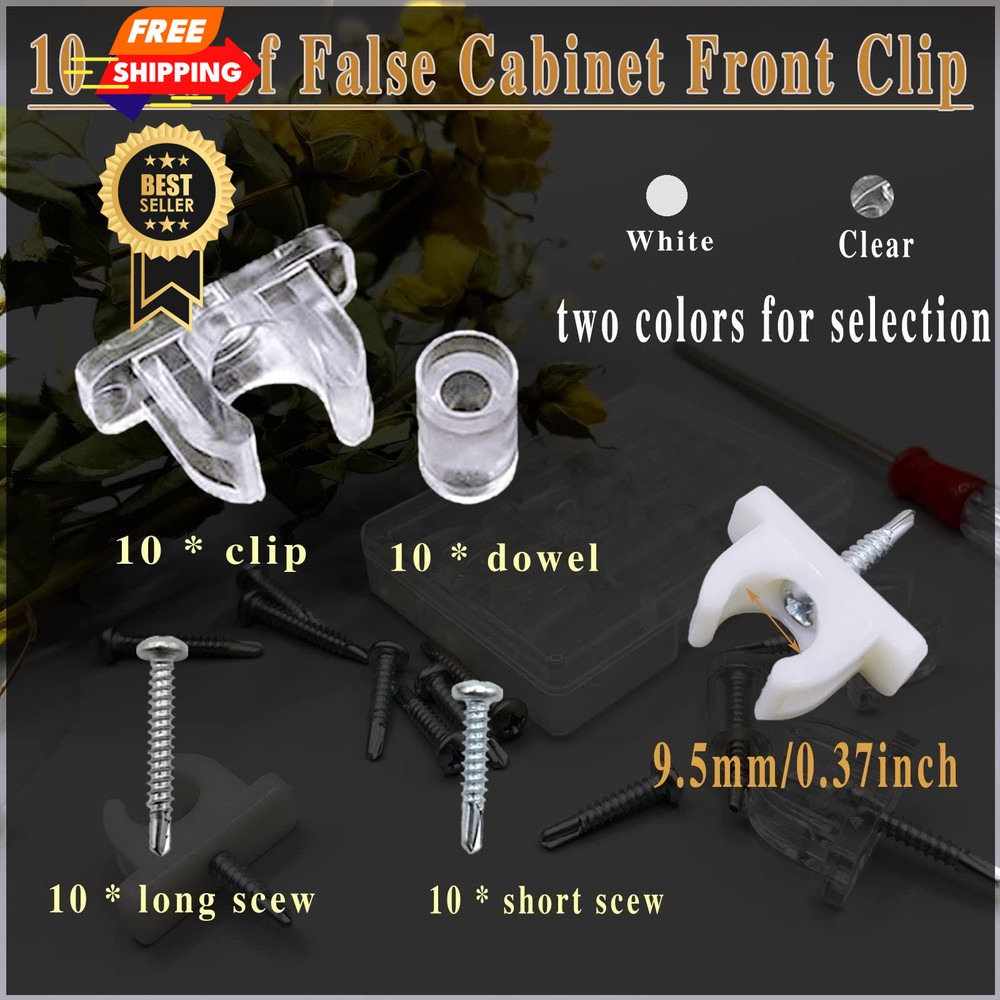 fallingstar False Cabinet Clips Tip-Out Sink - Universal White