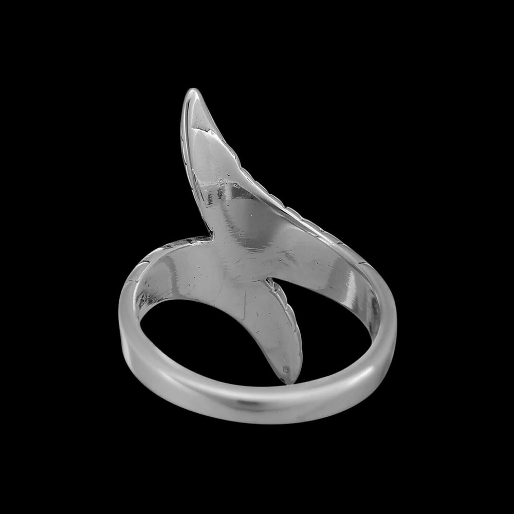 Diamond Cut Wrapped Feathers Ring