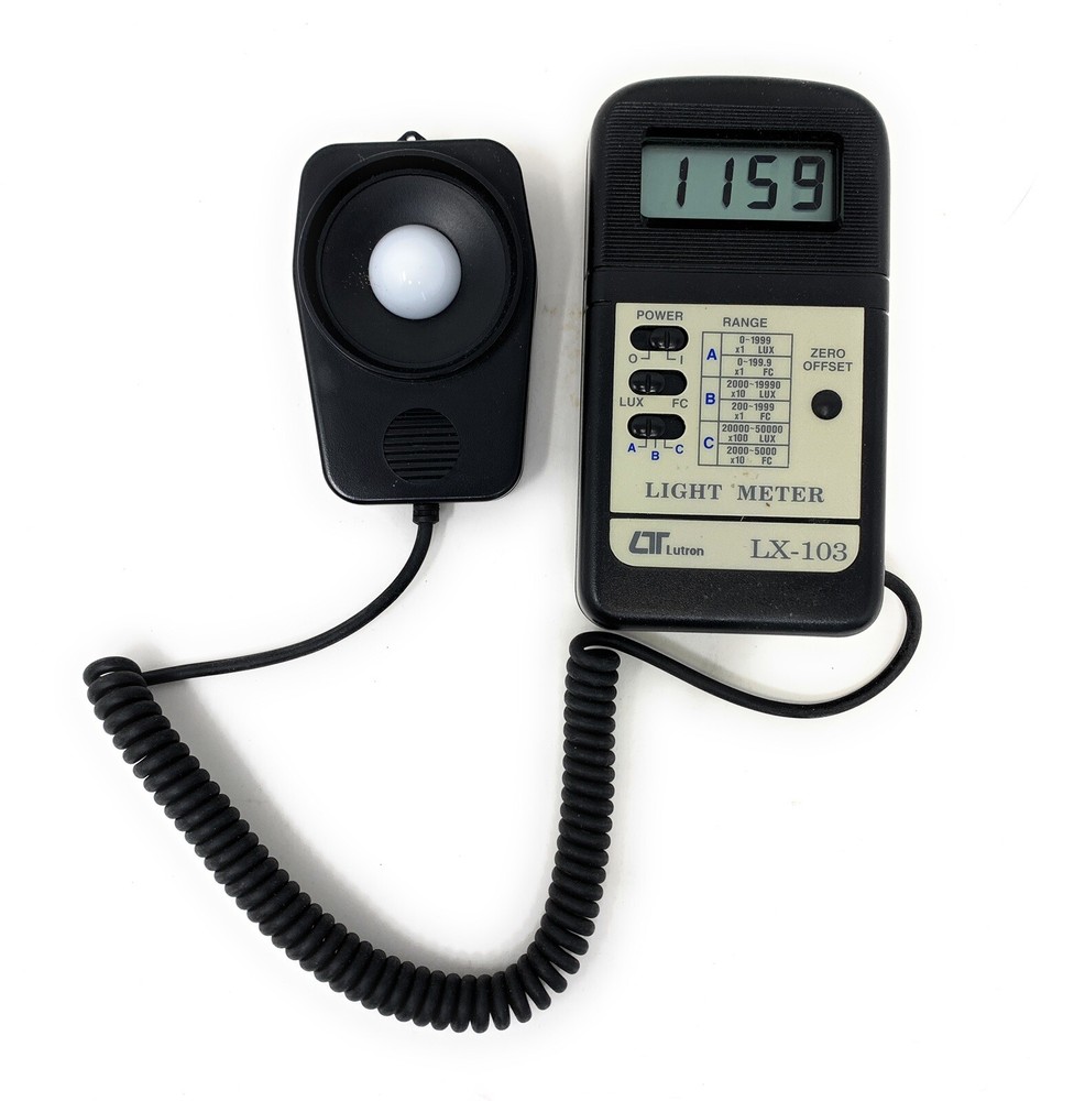 Lutron LX-103 Digital Light Meter w/ Probe & box