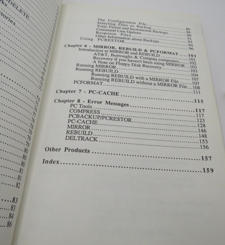 Vintage PC Tools Deluxe Central Point Software -Hard Disk Back Up Manual Only