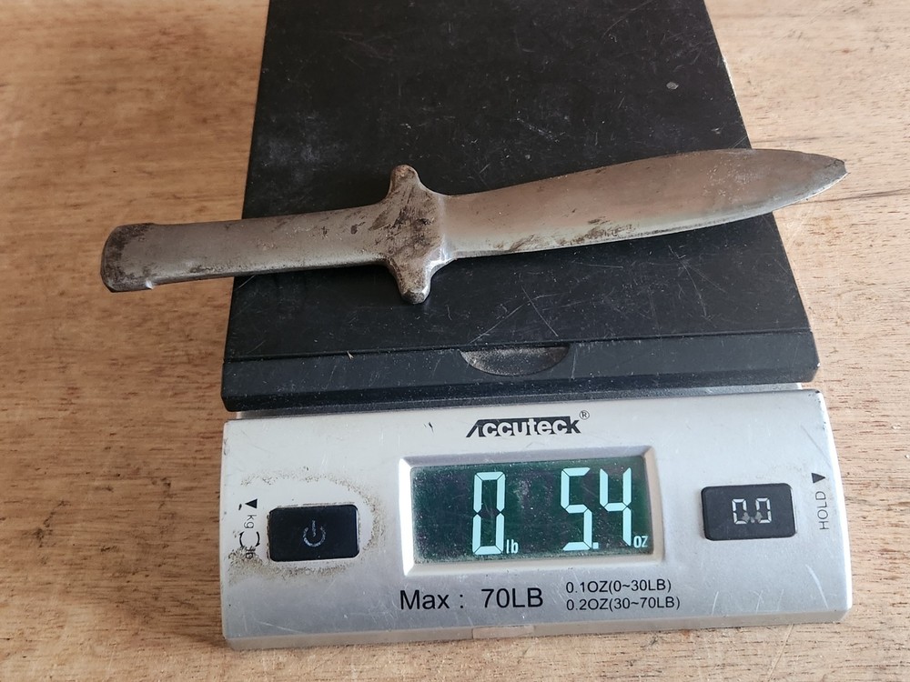 Fixed Blade Knife No Handle Not Sharp Broken Tip Unbranded Vintage HELP