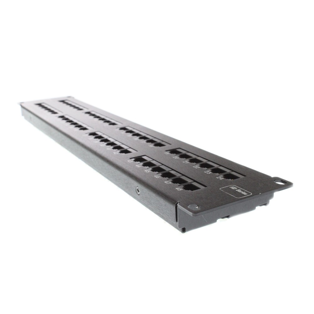 SIEMON HD5-48 HEAVY-DUTY CATEGORY-5E 48-PORT FLAT PATCH PANEL, CAT5E