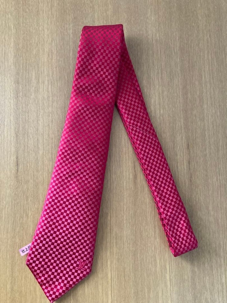 Louis Vuitton Tie Micro Damier LV Red