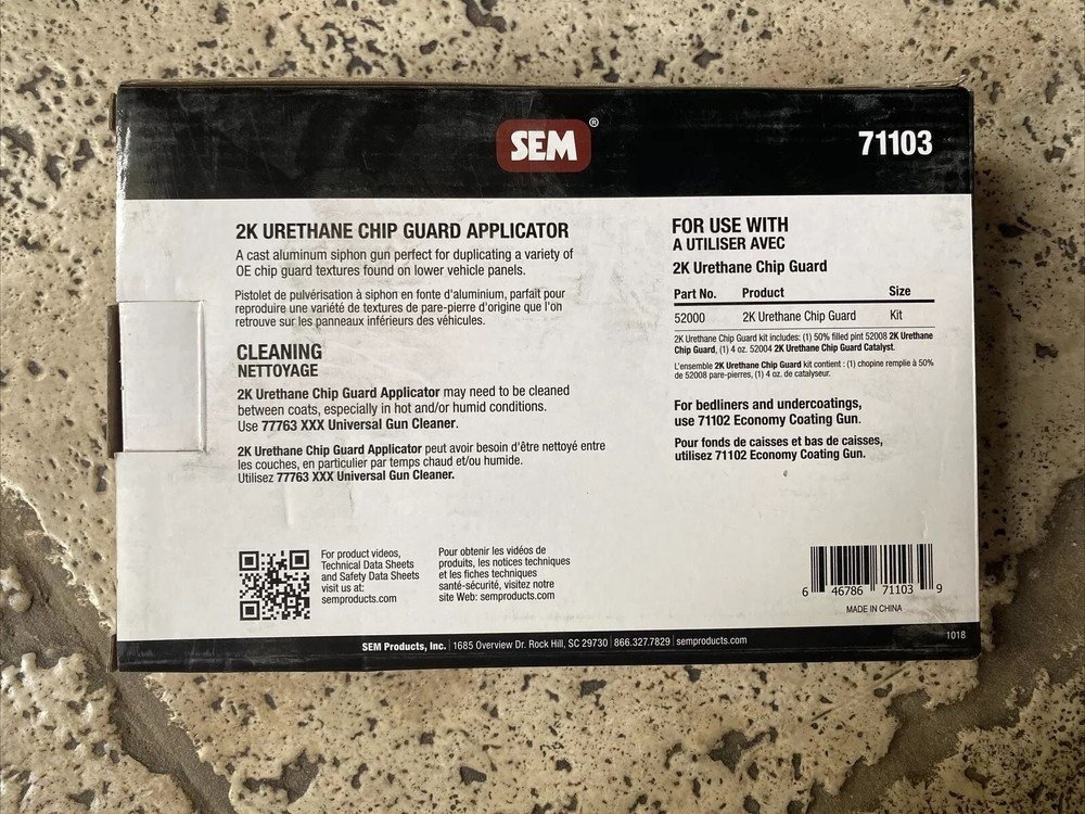 SEM 71103 Cast Aluminum Chip Guard Applicator Siphon Gun