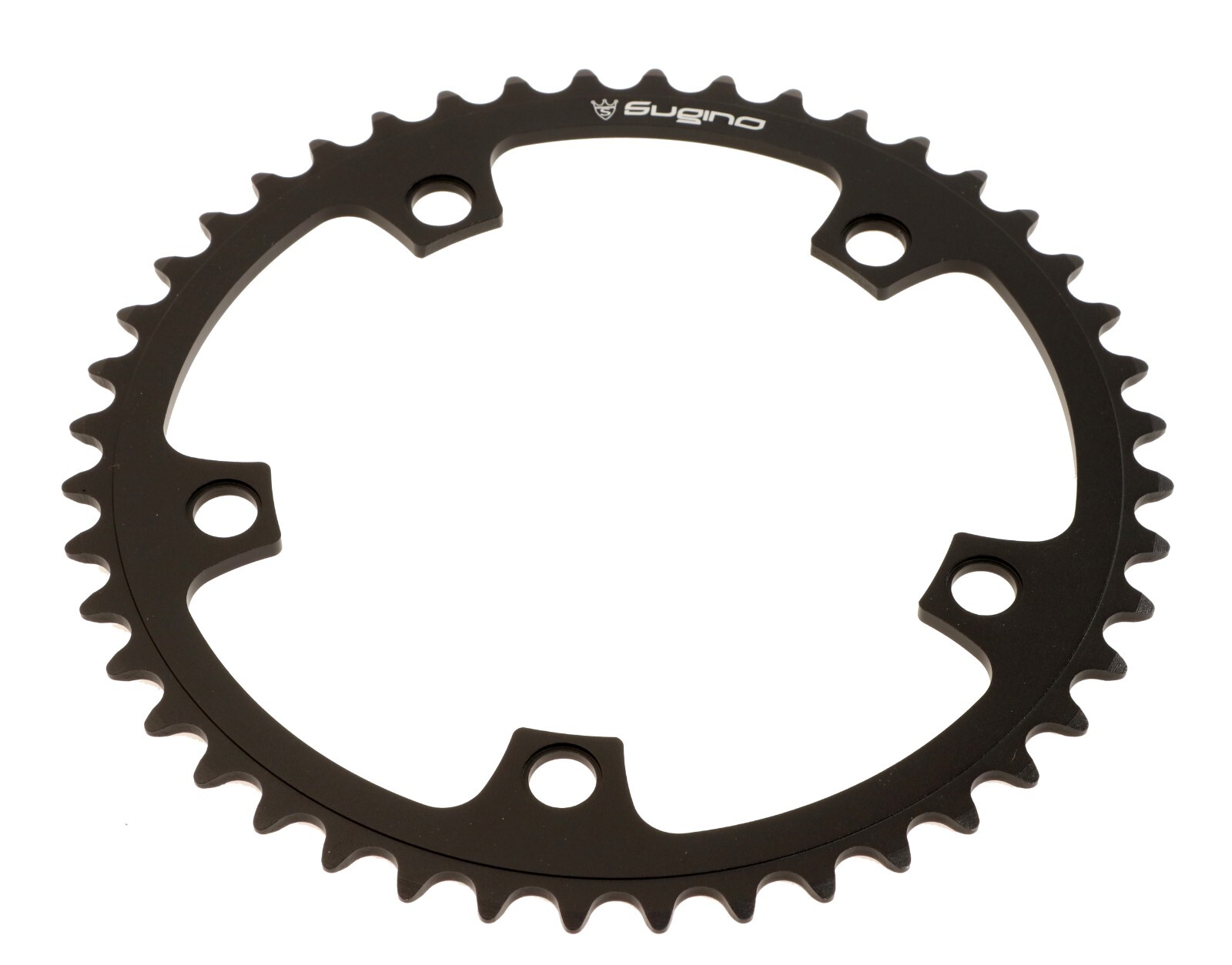 Sugino 44t Single Speed Chainring 130BCD 5-Bolt 1/2"x 1/8" Black 130J Japan NEW