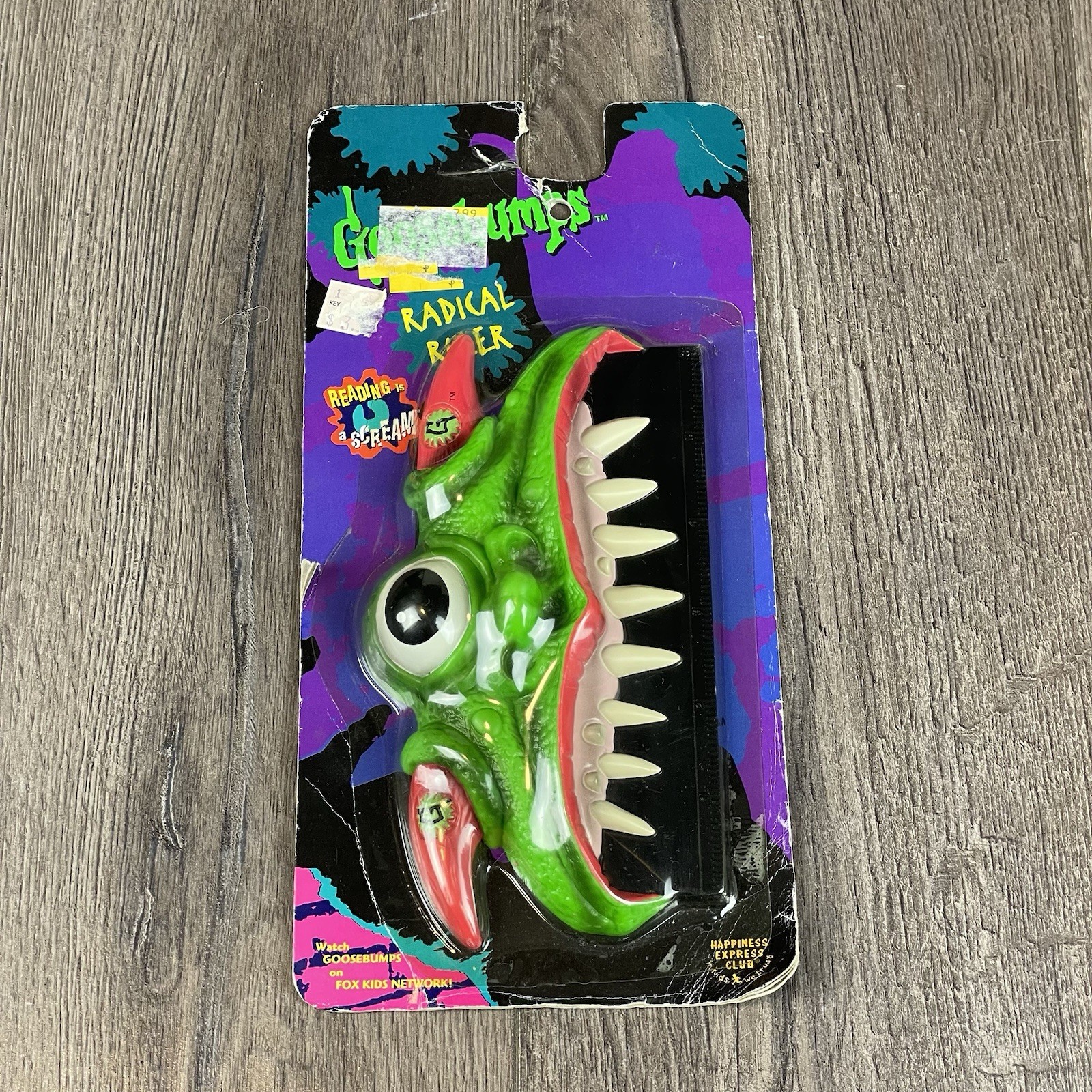 Vintage 1996 R.L. Stine Goosebumps Radical Ruler Fox Happiness Express Club NIP