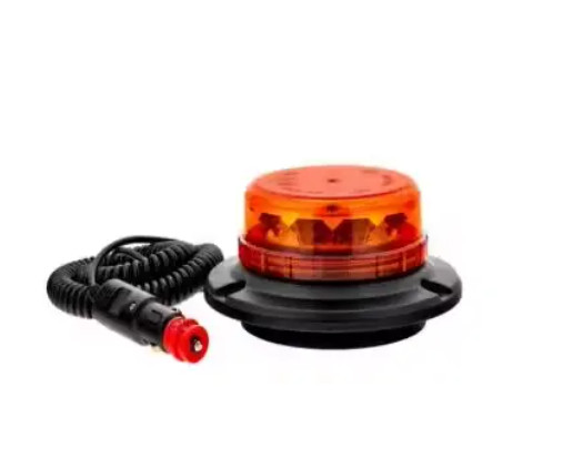 LED FLASHING STTROB LIGHT BEACON magnet mount 12/24v E9