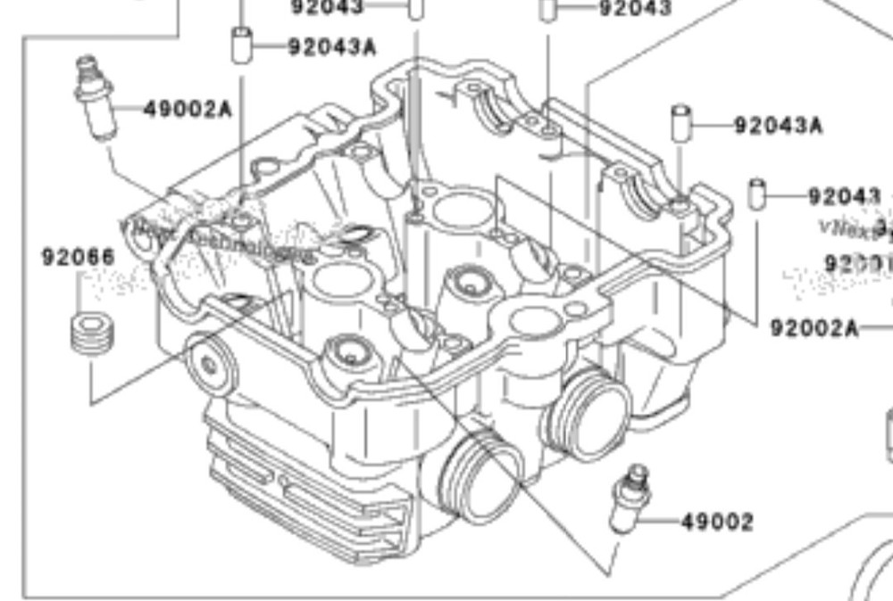 Ninja 250 Valve Head (Read)