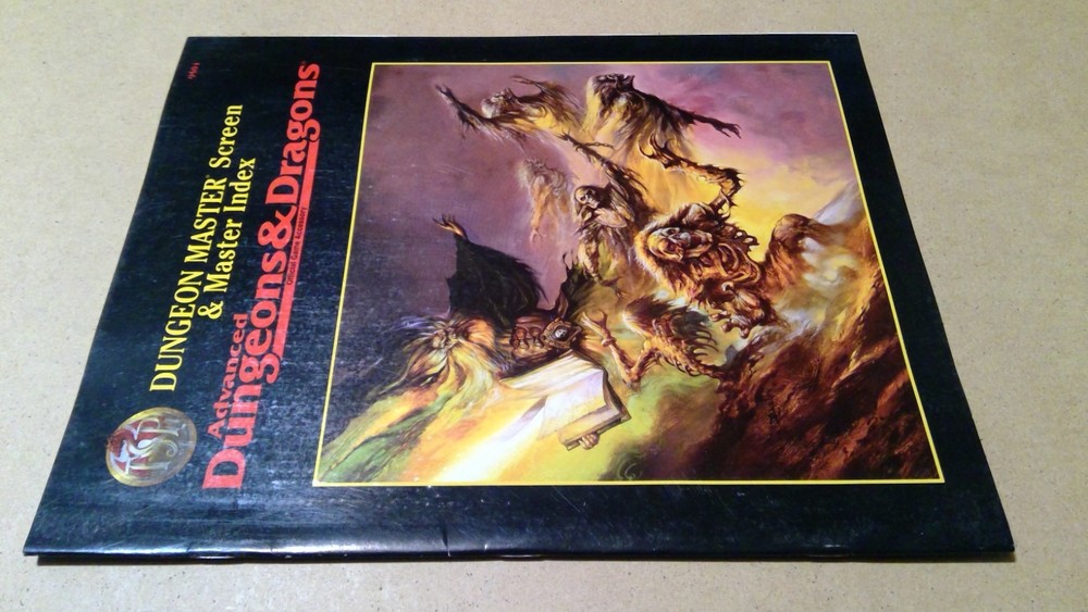 Advanced Dungeons & Dragons Dungeon Master Screen & Master Index 9504 W/SCREEN!