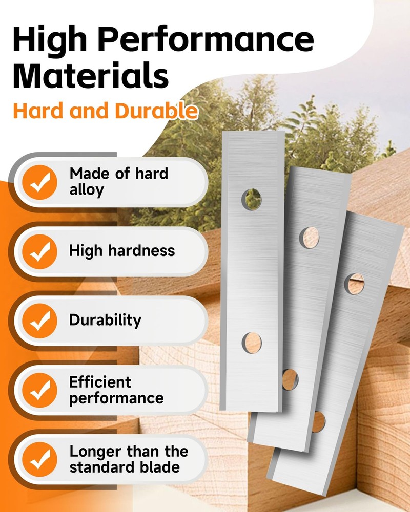 2" (50mm) Paint Scraper Carbide Blades, 10Pcs Double-Edged Reversible Tungste...