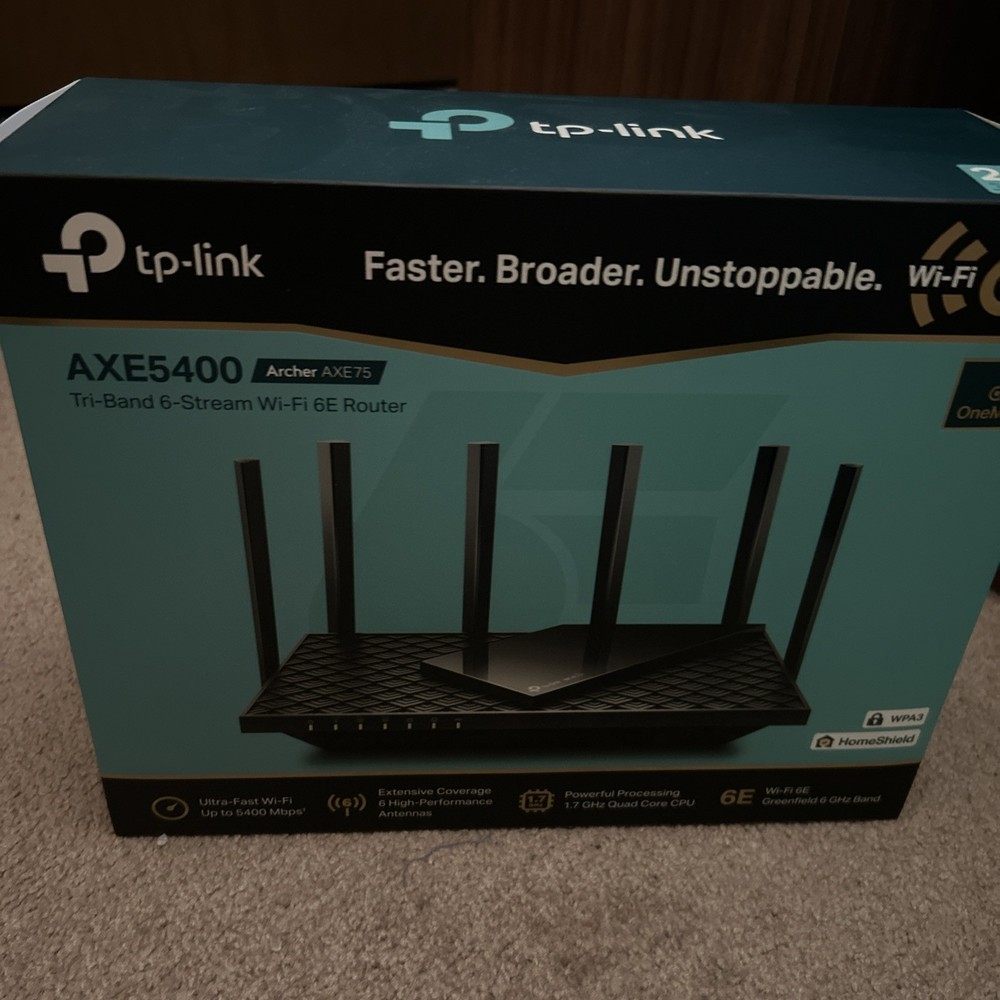 TP-LINK Archer AXE75 AX5400 4 Port 5378 Mbps Wireless Router