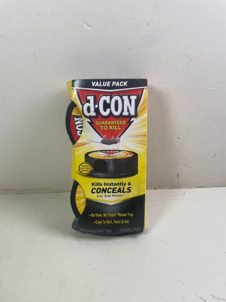 d-CON Value Pack No-View No-Touch Mouse Traps 2 Total Traps New