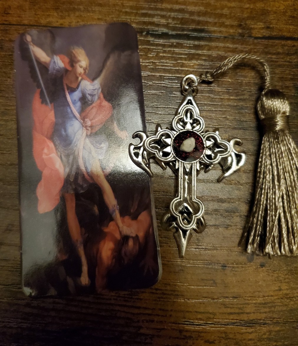 St. Michael Sword Cross Stone Cave Monte Sant’Angelo Gargano Italy