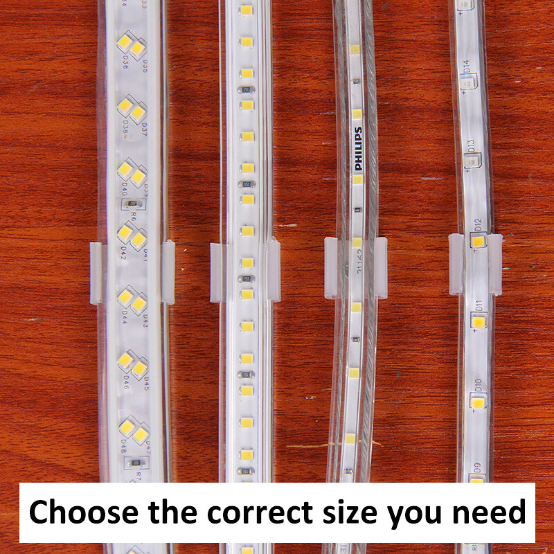 LED Strip Light Mounting Clips Plastic Fasteners Mounting Brackets Transparent