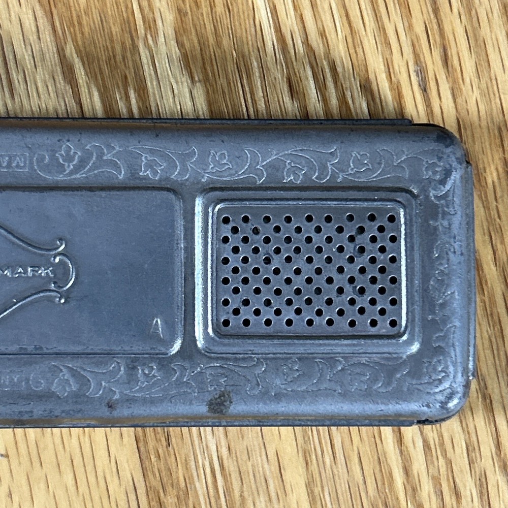 Antique Saxophone Harmonica Double Sided Germany 48 Double Holes Each Side