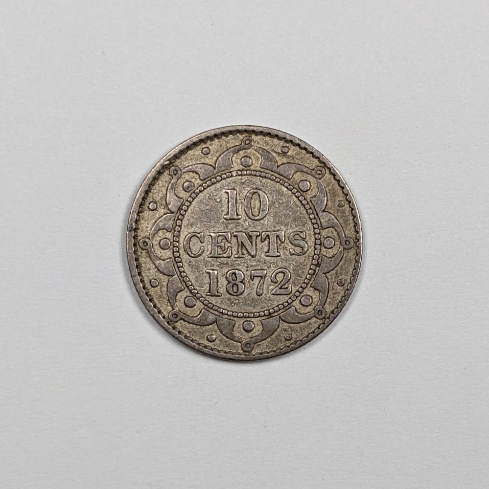 1872 Newfoundland Silver Dime