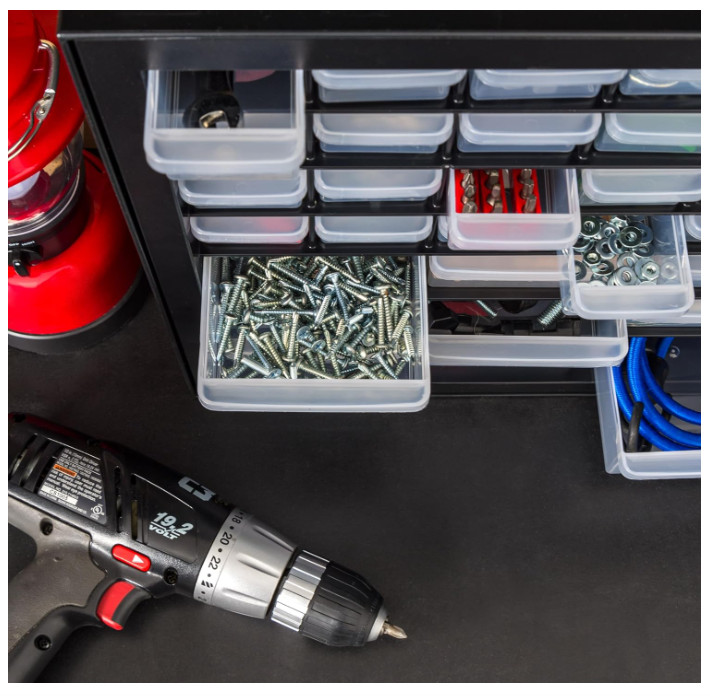 Stackable 44 Drawer Screw Organizer Cabinet for Tools, Beads & Electronics