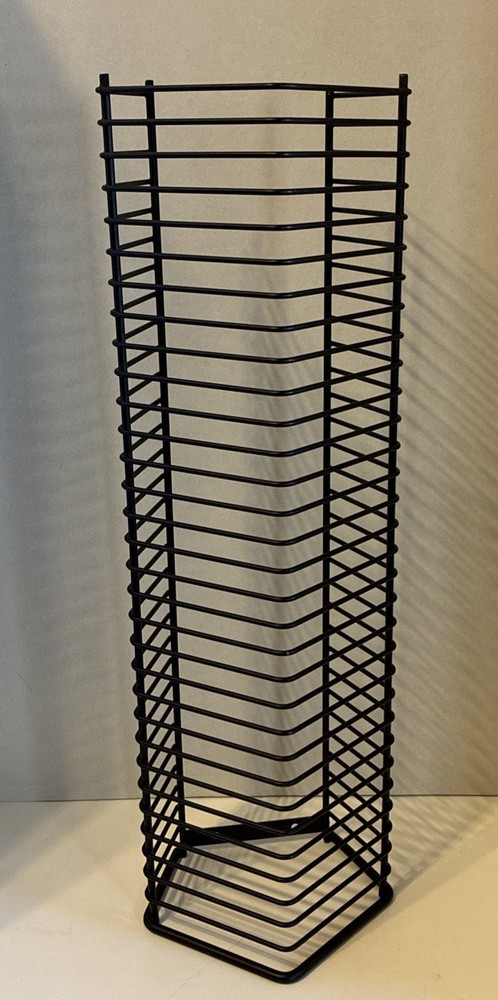 31 CD Metal Wire Storage Tower 18” Wall Mounted for CDs