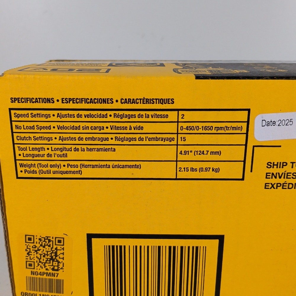 DeWalt DCD803B ATOMIC 20V MAX 1/2" Brushless Multi-Head Drill Driver NEW