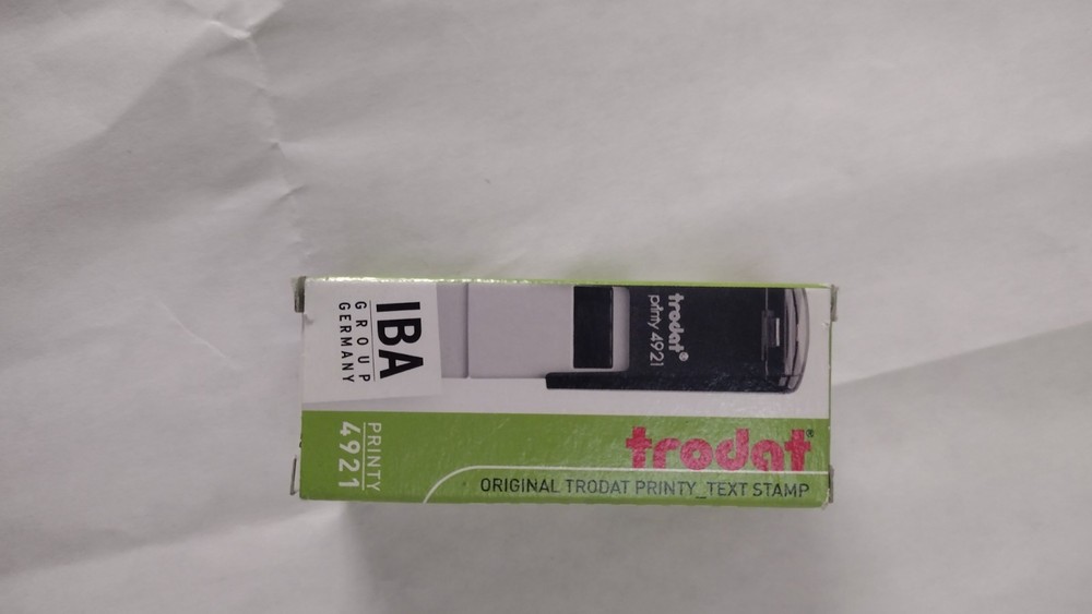 Original Trodat _text Stamp (296)