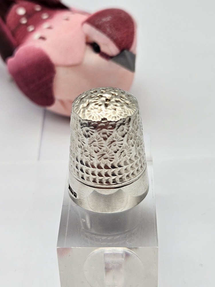 Sterling Silver Thimble, 1950 Hallmarks, Excellent Condition