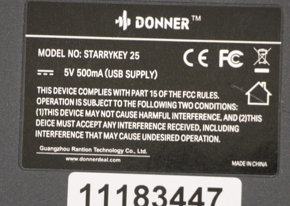 Donner Starrykey 25 MIDI Keyboard NO CORD