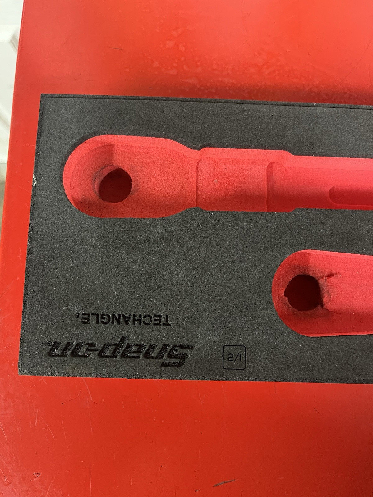 SNAP ON Tools USA NEW Red 2pc Digital Torque Wrench Foam Organizer Only