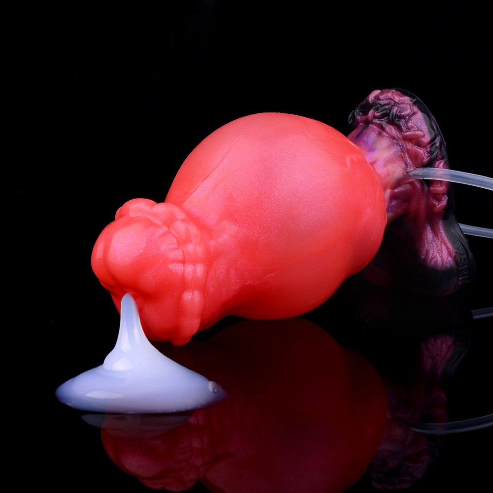 Fantasy Anal Plug Inflatable Ejaculation Dildo Squirting Penis Big Butt Expander