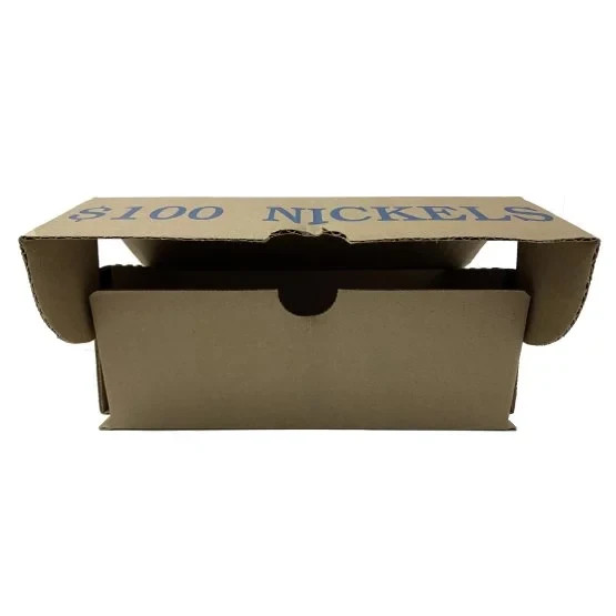 Nickel Blue Coin Roll Storage Box
