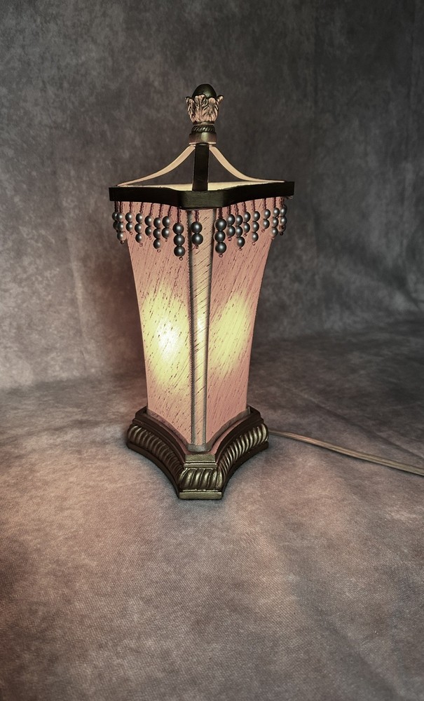 Vintage 12 Inch Triangle Accent Lamp.