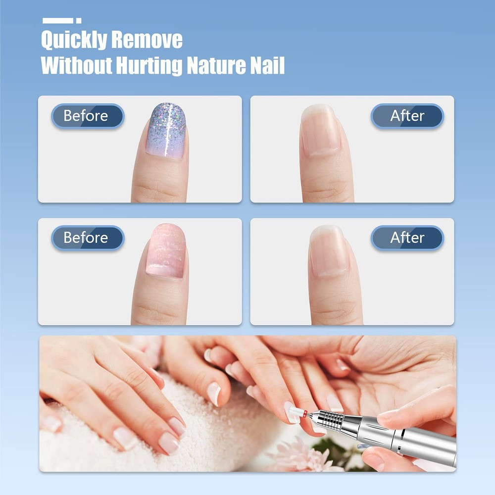 13PC Nail Drill Bits Set, Drill Bits for Nails, 3pcs Tungsten Carbide Drill B...