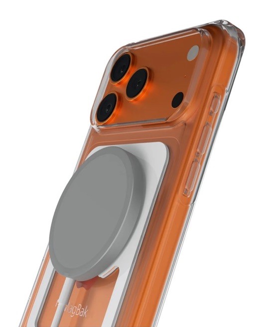 MagBak Case iPhone 17 Pro Max MagStick Mount Anywhere + Screen Protector Clear