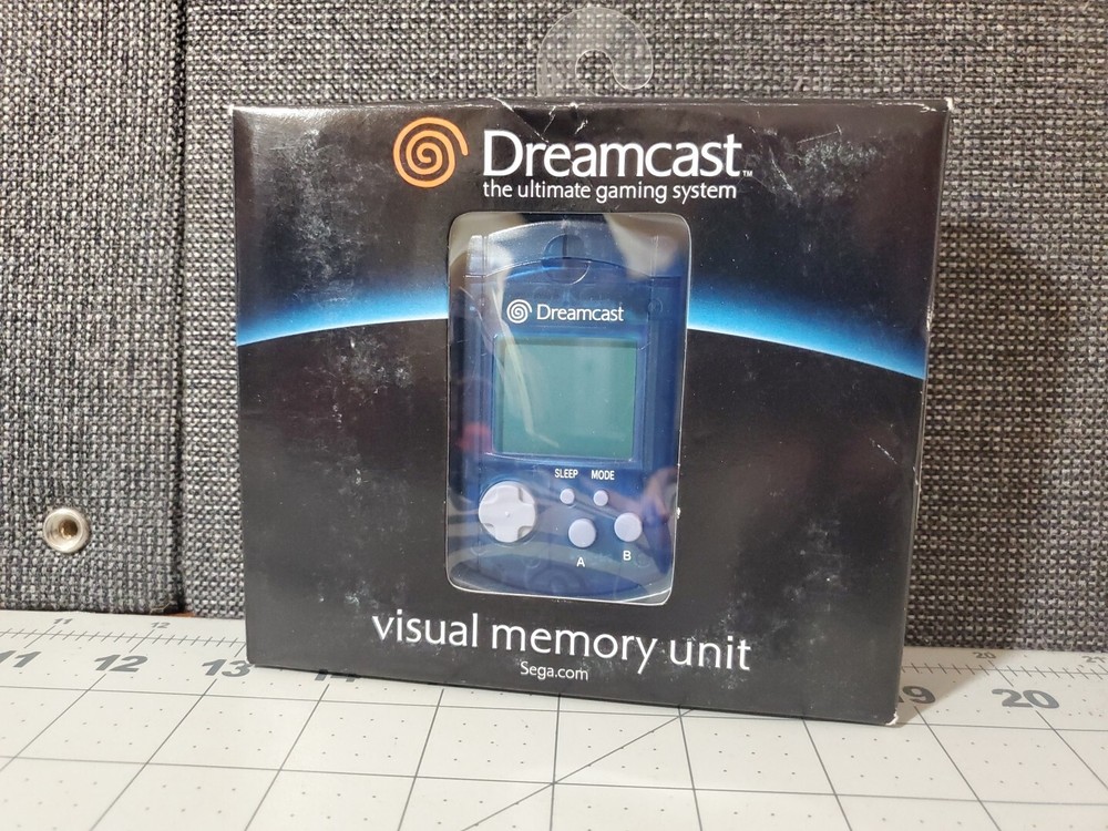 Sega Dreamcast Blue VMU Card (Visual Memory Unit) CIB Open Box NEW