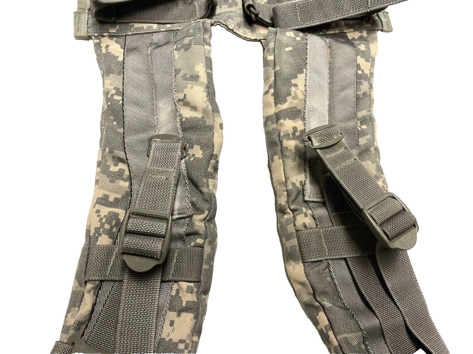 US MILITARY MOLLE II ENHANCED FRAME ACU SHOULDER STRAPS w/ QR & Load Lifters VG
